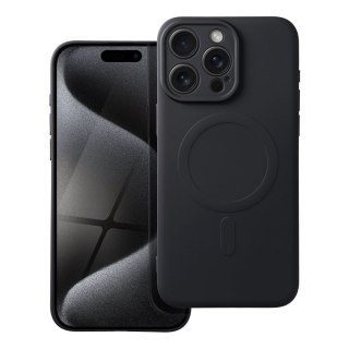 Futerał do iPhone 15 PRO MAX Silicone Mag Cover zgodny z MagSafe czarny