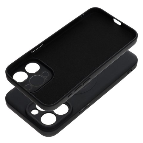 Futerał do iPhone 15 PRO MAX Silicone Mag Cover zgodny z MagSafe czarny