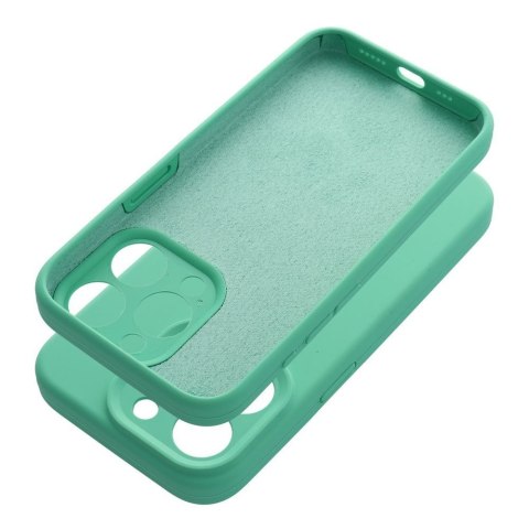 Futerał do iPhone 15 PRO Silicone 2mm miętowy