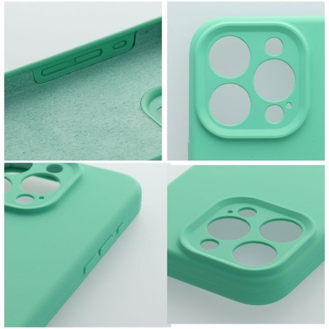 Futerał do iPhone 15 PRO Silicone 2mm miętowy