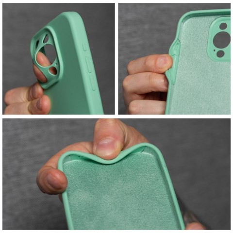 Futerał do iPhone 15 PRO Silicone 2mm miętowy