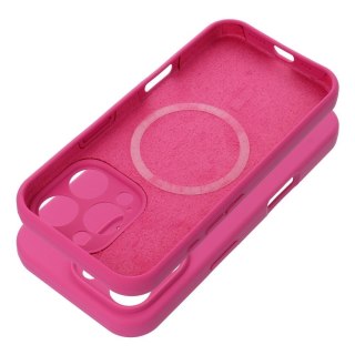 Futerał do iPhone 15 PRO Silicone 2mm zgodny z MagSafe róż