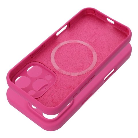 Futerał do iPhone 15 PRO Silicone 2mm zgodny z MagSafe róż
