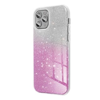 Futerał do iPhone 15 Shining transparentny różowy