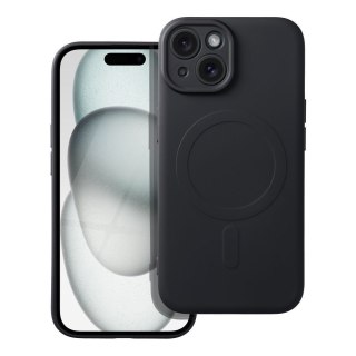 Futerał do iPhone 15 Silicone Mag Cover zgodny z MagSafe czarny