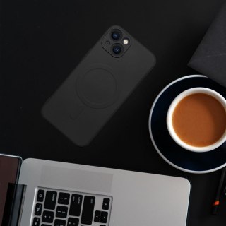 Futerał do iPhone 15 Silicone Mag Cover zgodny z MagSafe czarny
