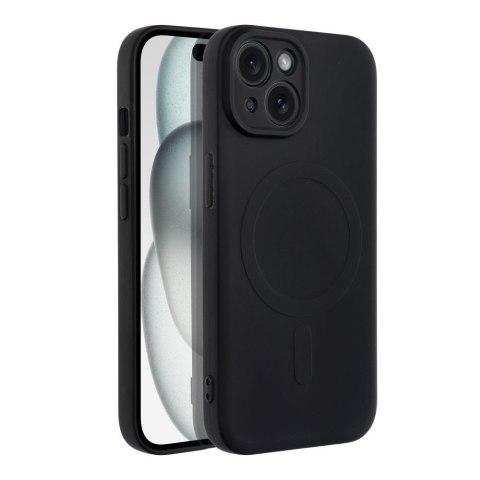 Futerał do iPhone 15 Silicone Mag Cover zgodny z MagSafe czarny