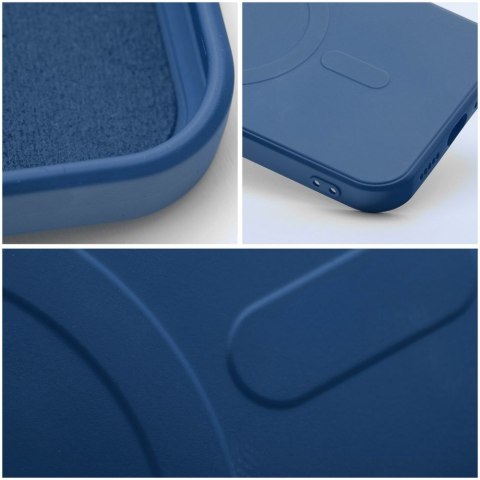 Futerał do iPhone 15 Silicone Mag Cover zgodny z MagSafe niebieski