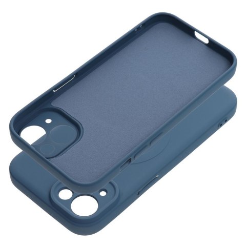 Futerał do iPhone 15 Silicone Mag Cover zgodny z MagSafe niebieski