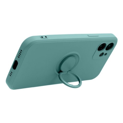 Futerał do iPhone 15 Silicone Ring zielony