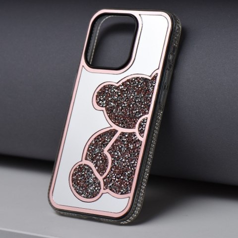 Futerał do iPhone 15 Teddy Bear różowy