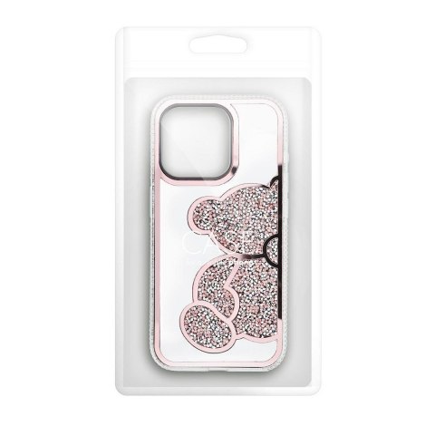 Futerał do iPhone 15 Teddy Bear różowy