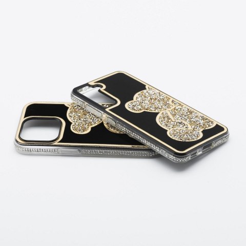 Futerał do iPhone 15 Teddy Bear złoty