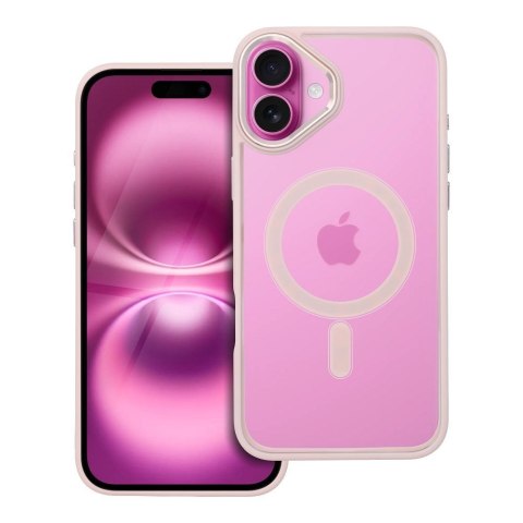 Etui na iPhone 16 PLUS Color Edge Mag Cover zgodne z MagSafe różowe