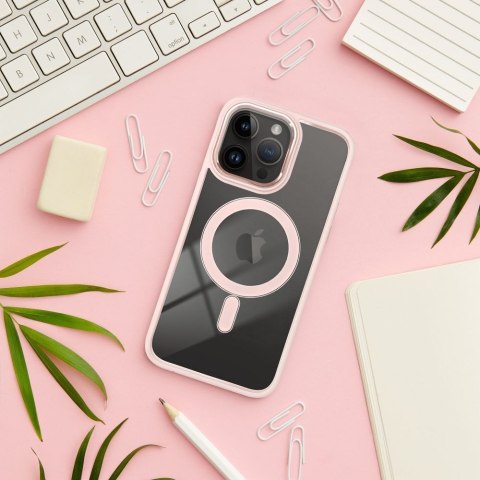 Etui na iPhone 16 PLUS Color Edge Mag Cover zgodne z MagSafe różowe