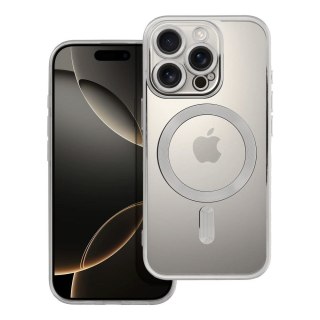 Futerał do iPhone 16 PRO Electro Mag Cover zgodny z MagSafe srebrny
