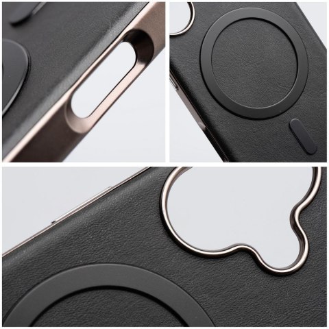 Futerał do iPhone 16 PRO Gentleman Mag Cover zgodny z MagSafe czarny