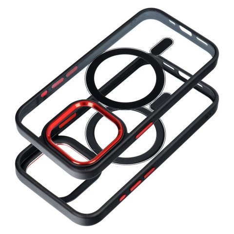 Futerał do iPhone 16 PRO MAX Color Edge Mag Cover zgodny z MagSafe czarno czerwony