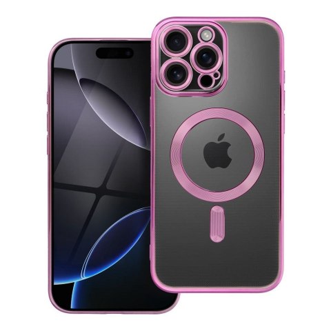 Futerał do iPhone 16 PRO MAX Electro Mag Cover zgodny z MagSafe różowy