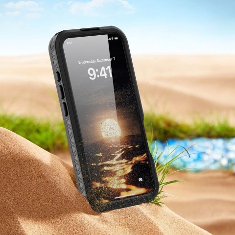 Futerał do iPhone 16 PRO Shellbox GT wodoodporny zgodny z MagSafe czarny