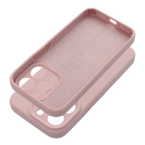 Futerał do iPhone 16 PRO Silicone 2mm pudrowy róż