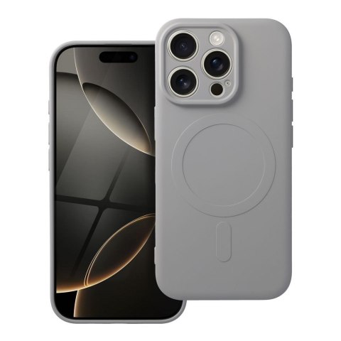 Futerał do iPhone 16 PRO Silicone Mag Cover zgodny z MagSafe tytanowy