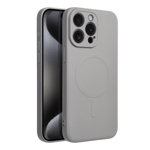 Futerał do iPhone 16 PRO Silicone Mag Cover zgodny z MagSafe tytanowy