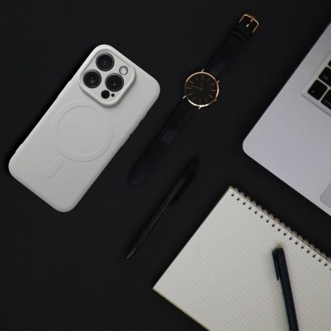 Futerał do iPhone 16 PRO Silicone Mag Cover zgodny z MagSafe tytanowy