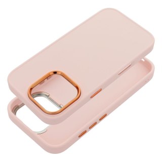 Etui na iPhone 16e (SE 4 2025) / 17e Frame pudrowy róż