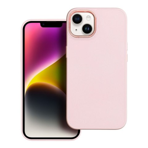 Etui na iPhone 16e (SE 4 2025) / 17e Frame pudrowy róż