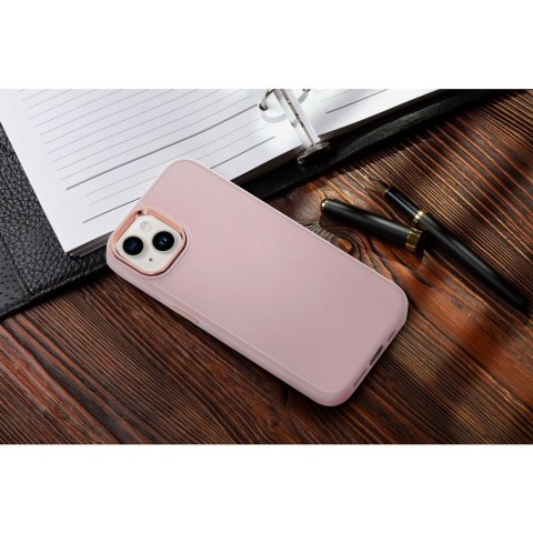 Etui na iPhone 16e (SE 4 2025) / 17e Frame pudrowy róż