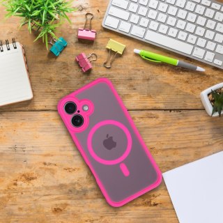 Futerał do iPhone 16e (SE 4 2025) / 17e Full Matte Mag Cover zgodny z MagSafe różowy