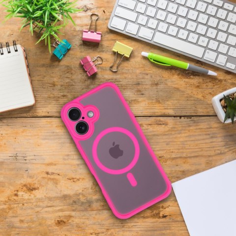 Futerał do iPhone 16e (SE 4 2025) / 17e Full Matte Mag Cover zgodny z MagSafe różowy