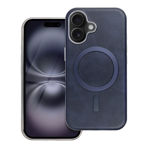 Futerał do iPhone 16e (SE 4 2025) / 17e Gentleman Mag Cover zgodny z MagSafe granatowy