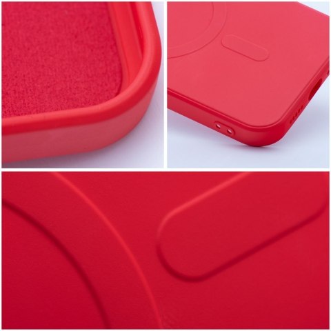 Futerał do iPhone 16e (SE 4 2025) / 17e Silicone Mag Cover zgodny z MagSafe czerwony