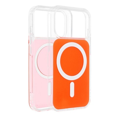 Etui na iPhone 16e (SE4 2025) / 17e Clear Fusion Mag Cover zgodne z MagSafe hermes orange