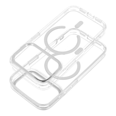 Futerał do iPhone 17 Frame Clear Hybrid Mag Cover zgodny z MagSafe transparentny