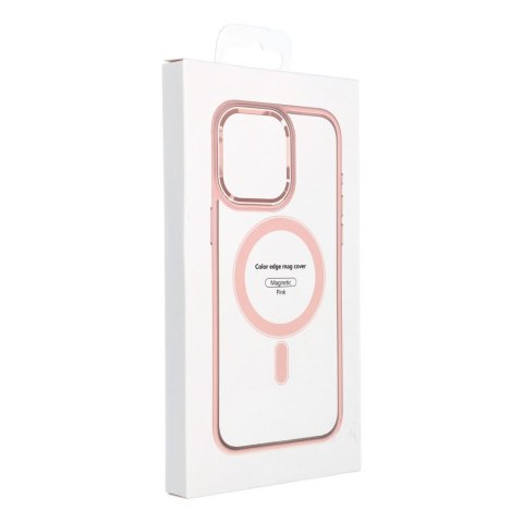 Etui na iPhone 17 PRO Color Edge Mag Cover zgodne z MagSafe różowe