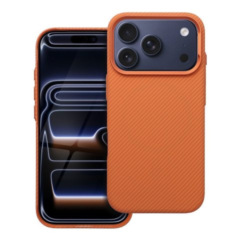 Futerał do iPhone 17 PRO Kevlar zgodny z MagSafe pomarańczowy