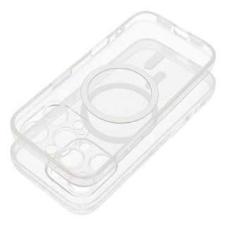 Futerał do iPhone 17 PRO MAX Clear Mag Cover (STR / CAMERA PROTECTION) zgodny z MagSafe transparentny glitter