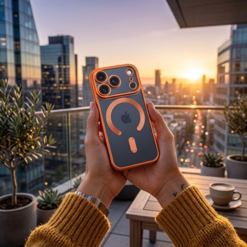 Futerał do iPhone 17 PRO MAX Electro Mag Cover zgodny z MagSafe orange