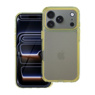Futerał do iPhone 17 PRO Matrix Clear żółty