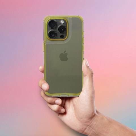 Futerał do iPhone 17 PRO Matrix Clear żółty