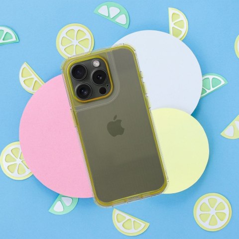 Futerał do iPhone 17 PRO Matrix Clear żółty