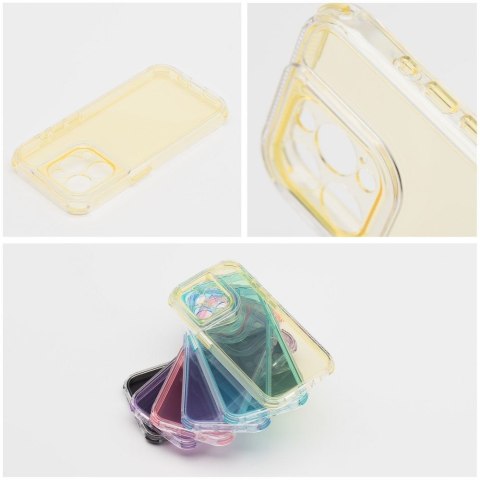 Futerał do iPhone 17 PRO Matrix Clear żółty