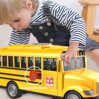 WOOPIE Interaktywny Autobus Szkolny Elektryczny 1:20 Światło Dźwięk Prezent