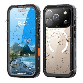 Futerał do iPhone 17 PRO wodoodporny Shellbox DOT zgodny z MagSafe czarny