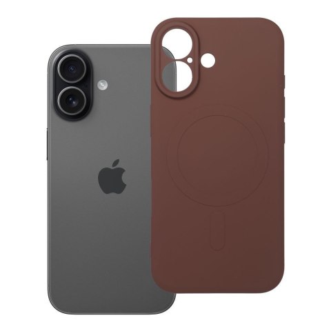 Futerał do iPhone 17 Silicone Mag Cover zgodny z MagSafe brązowy