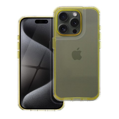 Futerał do iPhone 7 / 8 / SE 2020 / SE 2022 Matrix Clear żółty