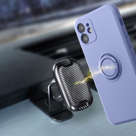 Futerał do iPhone 7 / 8 / SE 2020 / SE 2022 Silicone Ring fioletowy